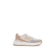 Love Birds Leren Sneakers Pinko , Multicolor , Dames