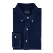 Casual Donkerblauw Overhemd Polo Ralph Lauren , Blue , Heren