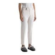 Iconic 4718 stretch viscose dubbel geweven broek Peserico , Beige , Da...