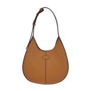 Leren Hobo Tas Tod's , Brown , Dames