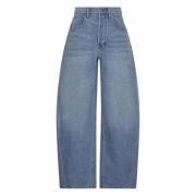 Oversized Afgeronde Lage Rise Jeans Alexander Wang , Blue , Dames