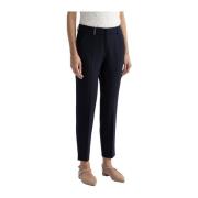 Cigaretbroek van tweewegstretchstof Peserico , Blue , Dames