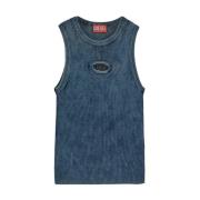 Katoenen Logo Top Diesel , Blue , Dames