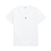 Wit Katoenen Ronde Hals T-shirt Polo Ralph Lauren , White , Heren