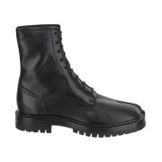 Leren Tabi Laars Maison Margiela , Black , Heren