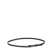 Leren Logo Riem Dolce & Gabbana , Black , Dames