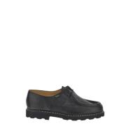 Zwarte Leren Derby Schoenen Griff II Paraboot , Black , Dames