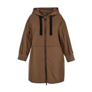 Groene jas van polyamide Max Mara , Brown , Dames