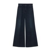 Katoenen Dames Jeans Mother , Blue , Dames