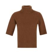 Alpaca Coltrui Breiwerk Lardini , Brown , Dames