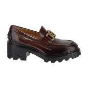 Luxe Loafers van Geborsteld Leer Tod's , Red , Dames