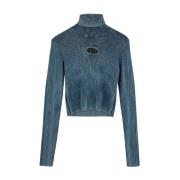 Katoenen Logo Top Diesel , Blue , Dames