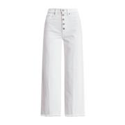 Wijde Crop Nieves Wash Shirt Polo Ralph Lauren , White , Dames