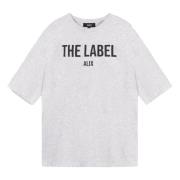 Gebreid dames t-shirt Alix The Label , Gray , Dames