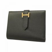 Pre-owned Leather wallets Hermès Vintage , Black , Unisex