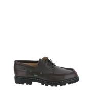 Bruine Leren Loafers Stijlvol Model Paraboot , Brown , Heren