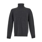 Wollen Turtleneck Sweater Seven Gauge , Gray , Heren