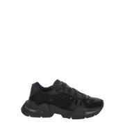 Leren Airmaster Sneaker Dolce & Gabbana , Black , Dames