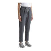 Katoenen jersey joggers Peserico , Gray , Dames