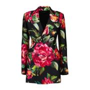 Zwarte Blazer met Lange Mouwen Dolce & Gabbana , Multicolor , Dames