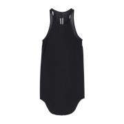 Geribbelde Tanktop Basic Viscose Rick Owens , Black , Dames