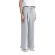 Katoenen Lurex fleeceb broek Peserico , Gray , Dames