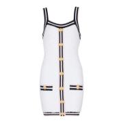 Geknoopte Mini Jurk Balmain , White , Dames