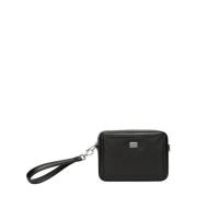 Leren Mini Tas Dolce & Gabbana , Black , Heren