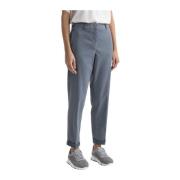 Perzikkleurige gabardine wortelbroek Peserico , Gray , Dames