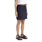 Drupvrije gewatteerde minirok Peserico , Blue , Dames