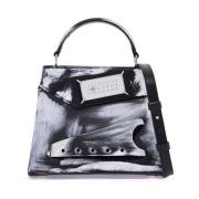 Bourgondisch Leren Snatched Handtas Maison Margiela , Black , Dames