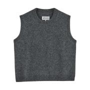 Mouwloze Gebreide Top Maison Margiela , Gray , Heren