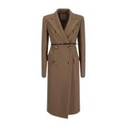 Wol Kasjmier Ghia Jas Sportmax , Brown , Dames