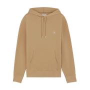 Vos Katoen Hoodie Sweatshirt Maison Kitsuné , Beige , Heren