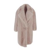 Faux Fur Vrouw Jas Sportmax , Pink , Dames