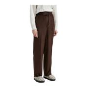 Wijde ribfluwelen broek Peserico , Brown , Dames