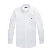 Lange mouw sportshirt wit Polo Ralph Lauren , White , Heren