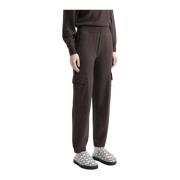 Wollen, zijden en kasjmier baggy cargo broek Peserico , Brown , Dames