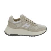 Leren Vetersneaker Hogan , Beige , Dames