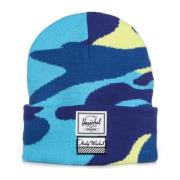 Andy Warhol Blauw Camo Beanie Herschel , Multicolor , Heren