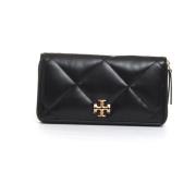 Zwarte Rits Continental Portemonnee Elegante Stijl Tory Burch , Black ...