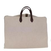 Pre-owned Canvas handbags Hermès Vintage , Beige , Dames