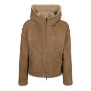 Nude & Neutrals Leren Jas Aw24 Salvatore Santoro , Beige , Dames