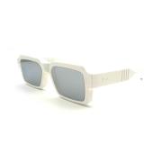 Witte zonnebril voor mannen Aw24 Thom Browne , White , Heren