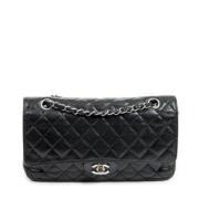 Pre-owned Leather chanel-bags Chanel Vintage , Black , Dames