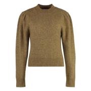 Gezellige Wolmix Crew-neck Sweater Isabel Marant Étoile , Beige , Dame...