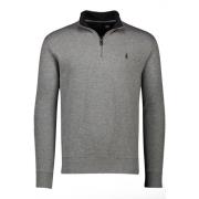 Grijze gebreide half zip trui Polo Ralph Lauren , Gray , Heren