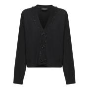 Zwarte Cardigan Sweater Aw24 Fabiana Filippi , Black , Dames