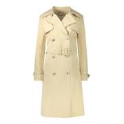 Beige Trench met lange mouwen en riem Guess , Beige , Dames