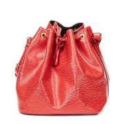 Pre-owned Leather handbags Louis Vuitton Vintage , Red , Dames